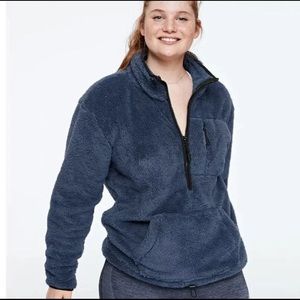 NIP. QUARTER ZIP SHERPA XLARGE
